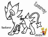 Pokemon Luxray Coloring Pages Print Empoleon Enjoy Book Kids Popular sketch template