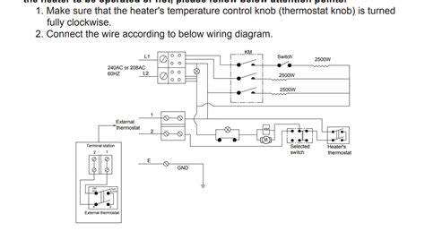 garage heater thermostat wiring diagram