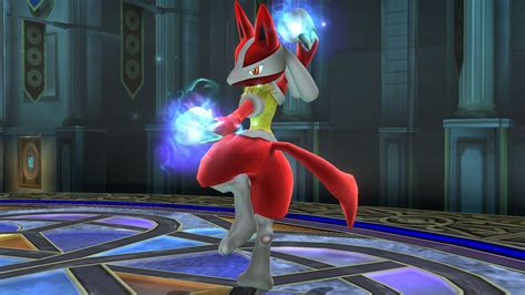 red white lucario super smash bros wii u skin mods