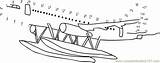 Dots Airplane Dot Connect Plane Float Kids Worksheet Online Pdf Transporation Printable Transport sketch template