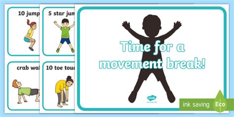 movement breaks   classroom classroom exercise breaks