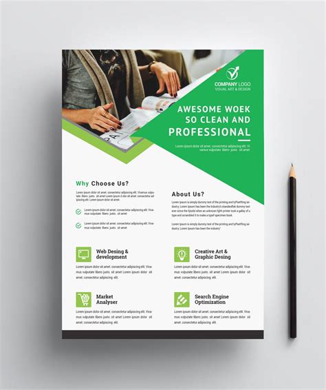 professional business flyer design  template catalog flyer