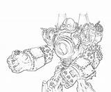 Blitzcrank Armor Legends League Coloring Pages sketch template