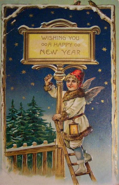 Cute And Beautiful Vintage New Year S Postcards ~ Vintage Everyday