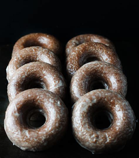 easy baked glazed chocolate doughnuts  sweet sensation
