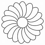 Flower Flowers Coloring Printable Template Templates Pages Outline Color Daisy Kids Clipart Simple Clip Cut Cliparts Drawing Preschool Outlines Blank sketch template