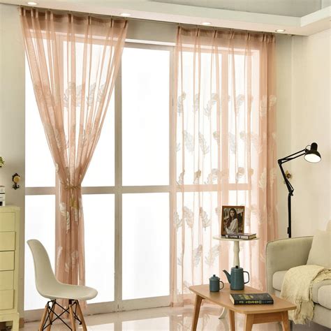 2020 sheer window linen embroidered tulle for living room bedroom kitchen modern pattern decor