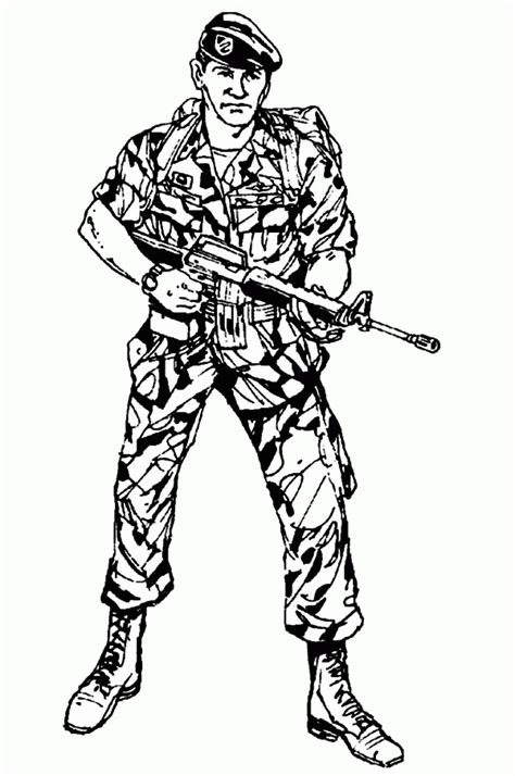army soldier coloring pages army military