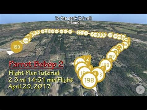 parrot bebop  flight plan tutorial   mile flight youtube
