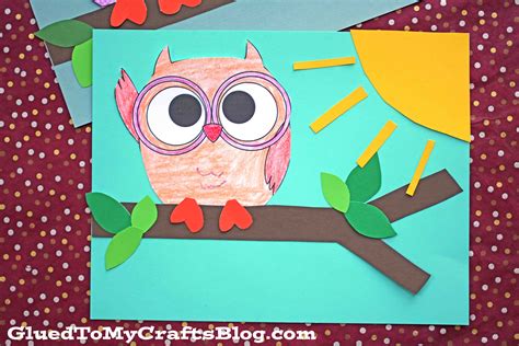 paper owl  branch craft idea  kids