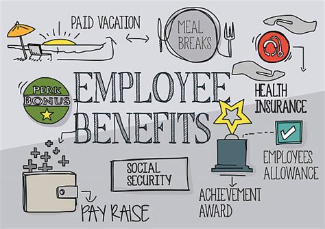 employee benefits illustrations royalty  vector graphics