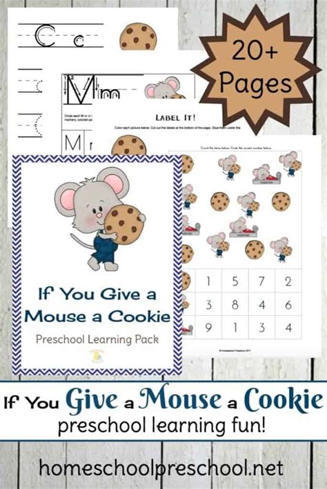 give  mouse  cookie preschool printable