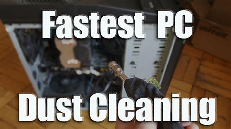 pc dust removal clean  computer    minutes youtube