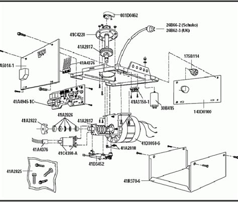 chamberlain garage door opener parts diagram wiring