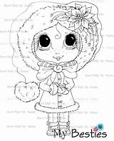 Sherri Baldy Digi Bestie Wonderland Stamps Winter Release April Mybestiesshop sketch template