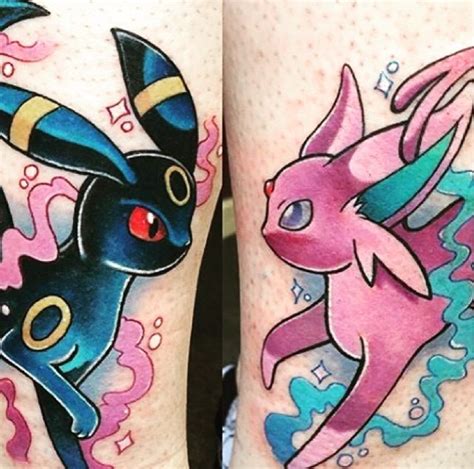 umbreon  espeon tattoo   bex lowe inked inkedmag tattoo