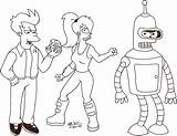 Futurama Coloring Pages Colouring Printable Beavis Butthead Drawing Bender Drawings Cartoon Book Time Timmy Adult Fan Sheets Family Guy Getdrawings sketch template