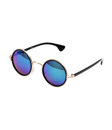 fashnopolism black and blue rockstar chic round sunglasses buy