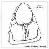 Gucci Vuitton Jackie Borsa Belt Percymaz Handbags Trant Fondation Borse Scegli Schizzo sketch template