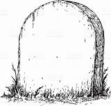Tombstone Drawing Clipart Blank Gravestone Clip Illustration Tomb Vector Drawings Empty Illustrations Tattoo Realistic Stock Istockphoto Monody Graphics Hill Site sketch template