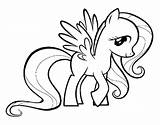Fluttershy Pony Little Coloring Pages Printable Mlp Getcolorings Choose Board Sheets Getdrawings sketch template