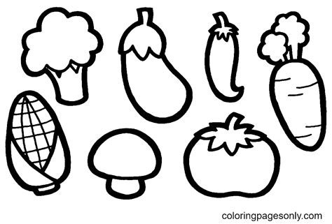 vegetables  coloring