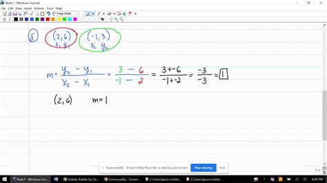 lesson writing linear equations   points  youtube