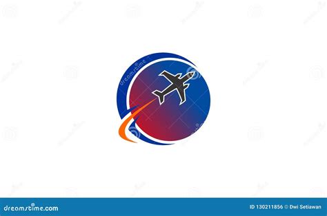 flight logo design stock vector illustration  business