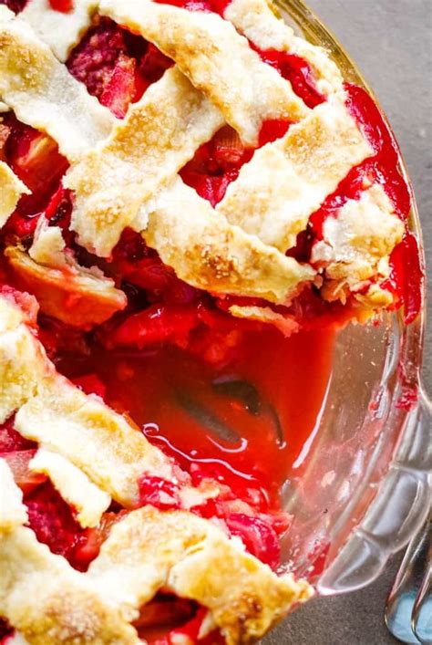 Strawberry Rhubarb Pie Old Fashioned Recipe Cleverly Simple