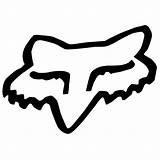 Fox Racing Logo Coloring Pages Head Sticker Template sketch template