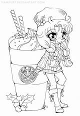 Coloring Yampuff Chibi Lineart sketch template