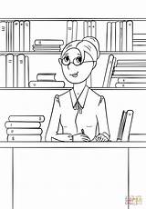 Librarian sketch template