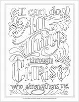 Coloring Things Do 13 Pages Philippians Printable sketch template