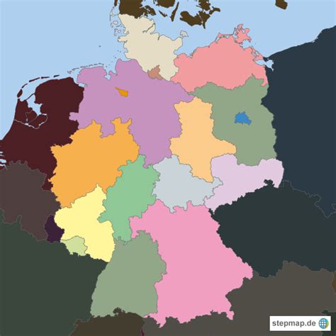 bundeslaender von ttgg landkarte fuer deutschland alle bundeslaender