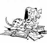 Naughty Coloring Dalmatian Book Pages Coloringcrew Animals Template sketch template