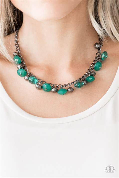 runway rebel green paparazzi necklace jewelryblingthing