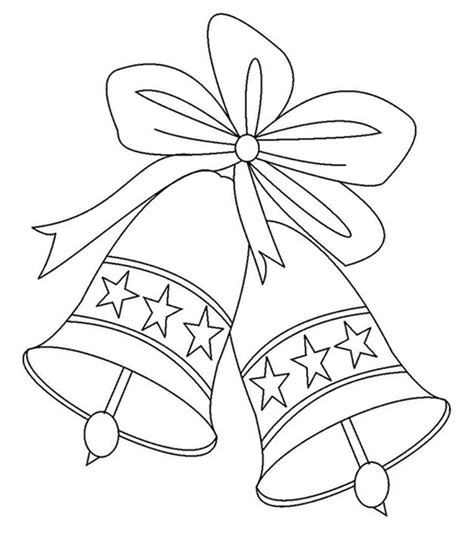 christmas bell coloring page coloring pages