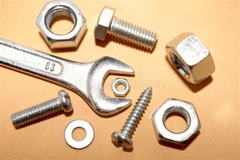 spanner nut stock image image  studio wrench