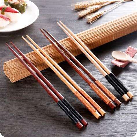 buy  pairsset wooden chopstick retro japanese style anti slip warehouse sushi