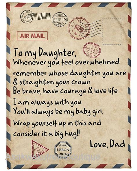 love letter to daughter from dad ts for daughter etsy