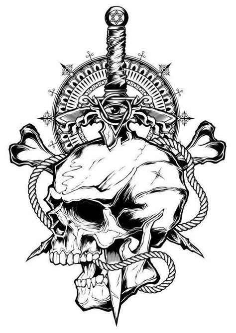 idea  valarie ante  color  sweary coloring pages skull tattoo