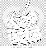 Bread Coloring Clip Outline Basket Illustration Royalty Vector Marincas Andrei sketch template