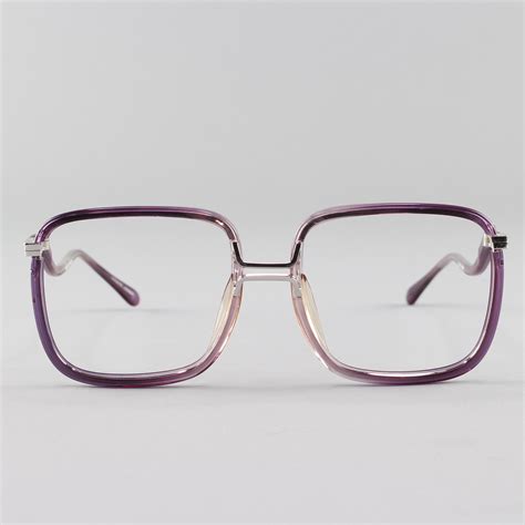 Vintage 70s Glasses Oversized Square Eyeglasses 1970s Etsy