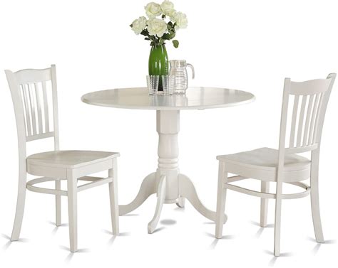 east west furniture dlgr whi   piece small kitchen table set kitchen