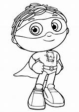 Super Why Coloring Pages Printable Presto Princess Color Getdrawings Colouring Getcolorings Sheets sketch template