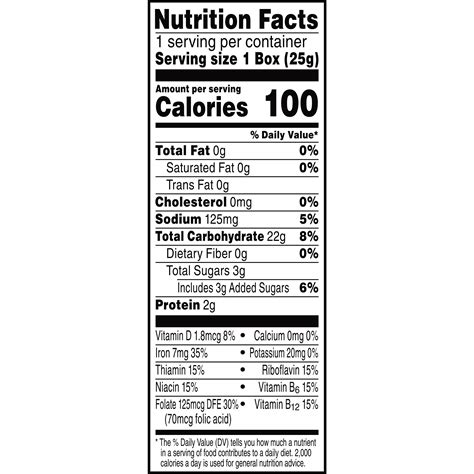 rice krispie cereal nutrition label blog dandk