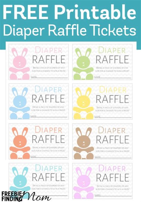 printable diaper raffle ticket template doctemplates