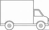 Lineart Lorry Sweetclipart Clipground sketch template