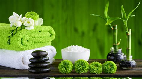 bamboo bath salt relax body massage spa wellness business
