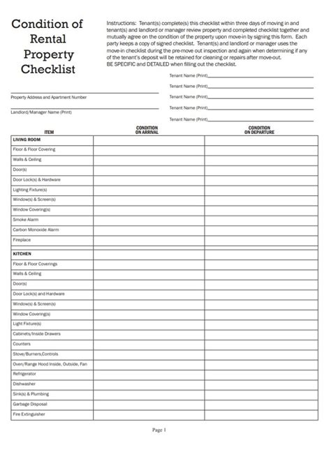 checklist template  word templates